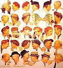 Norman Rockwell The Gossips painting